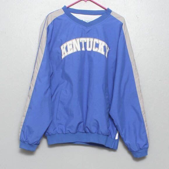 Russell vintage Kentucky blue gray pullover windbreaker - Picture 1 of 5